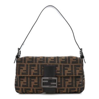 fendi zucca tobacco|FENDI Zucca Baguette Tobacco 1337625 .